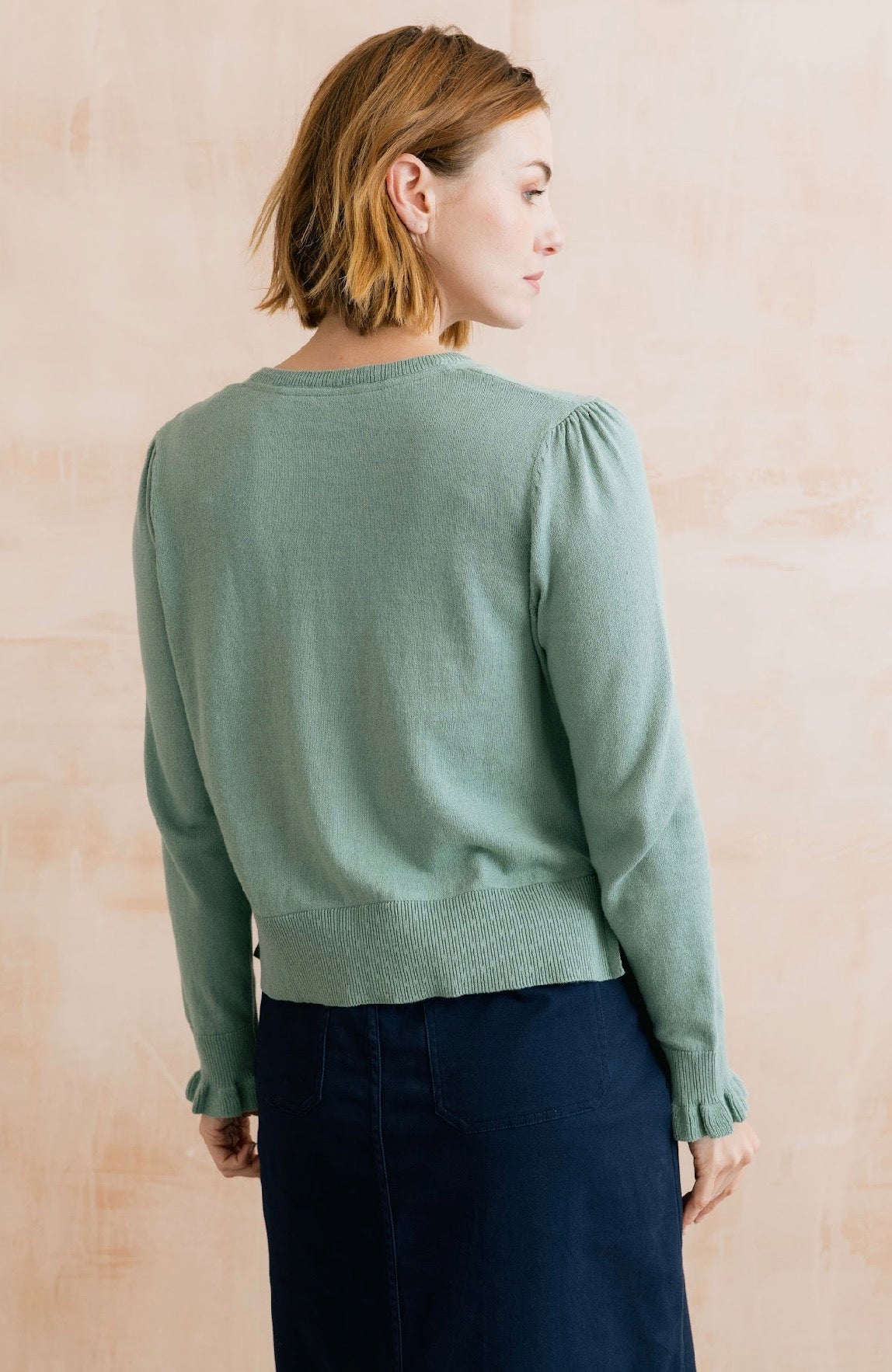 Ruffle Cardigan