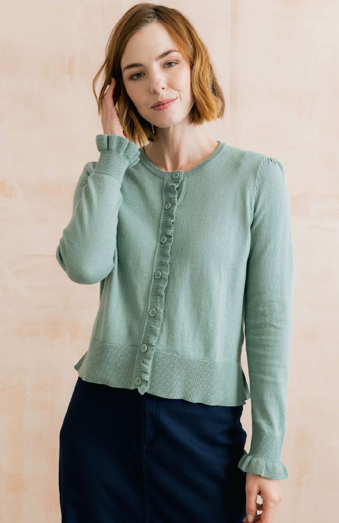Ruffle Cardigan