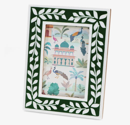 Green Mosaic Photo Frame - 4 x6 print size