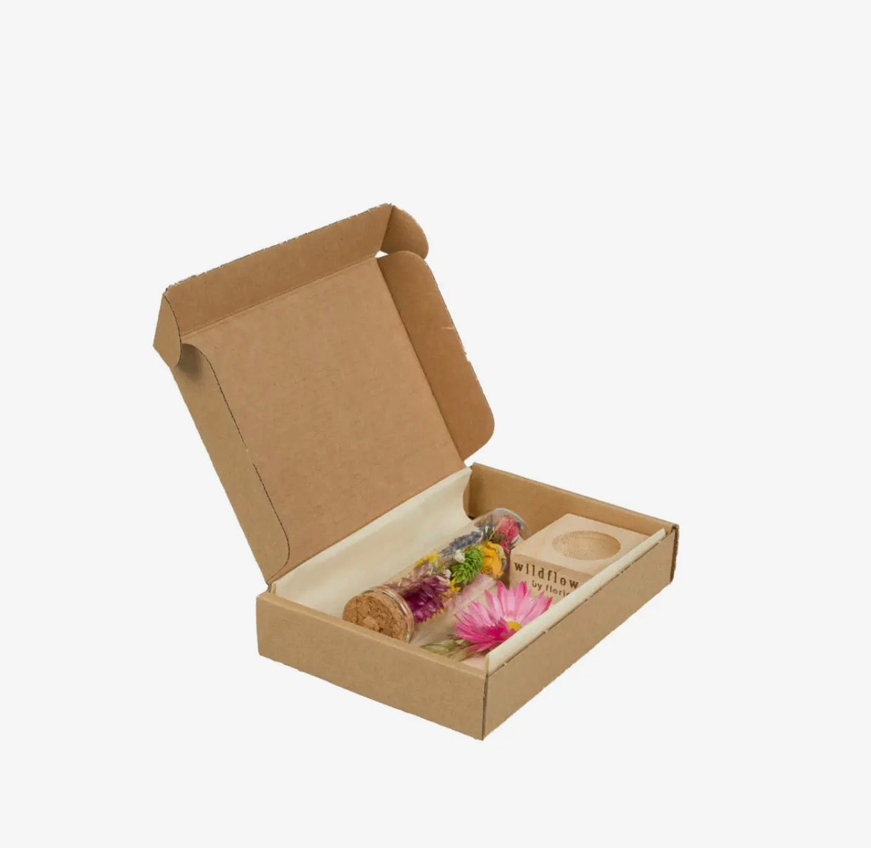 Dried Flowers in Bottle - Gift Set