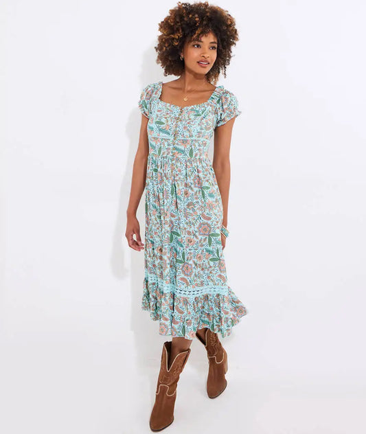 Tilly Printed Dress - Summer Boho Style