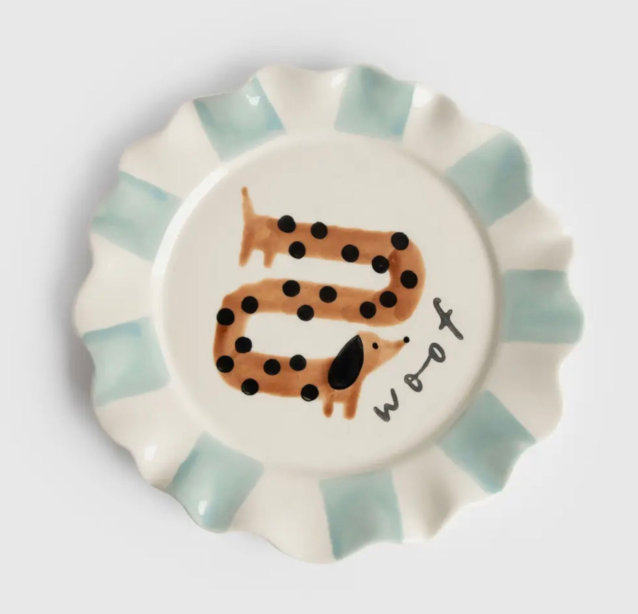 Sausage Dog Plate - Caroline Gardner 20cm