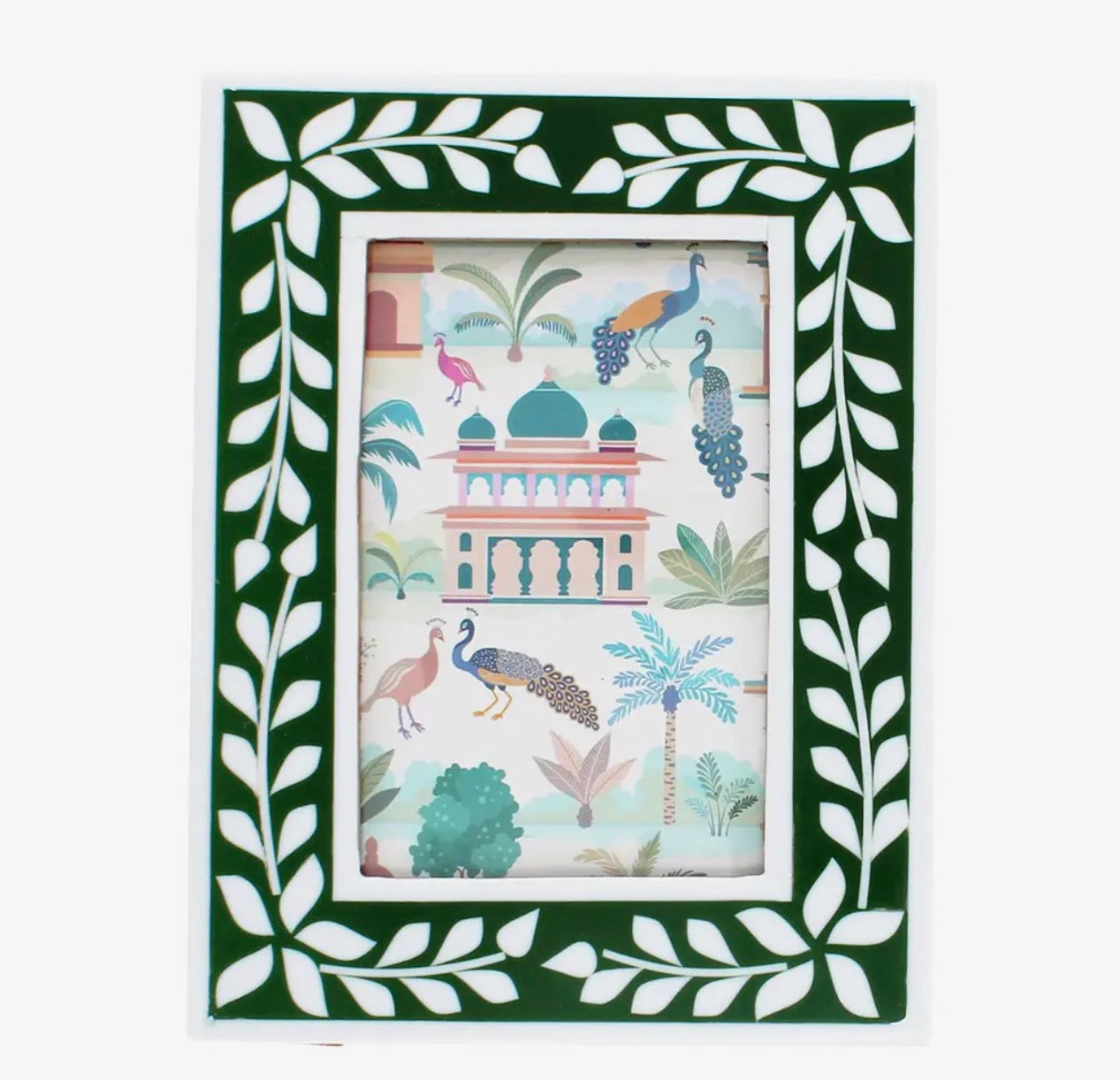 Green Mosaic Photo Frame - 4 x6 print size