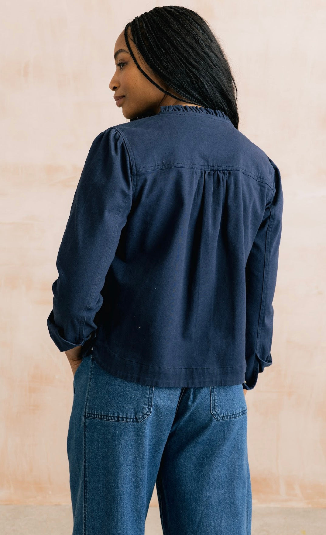 Cotton Twill Navy Jacket
