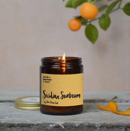 Flora Lab Sicilian Sunbeam from Happybara's home scents and candles collection.