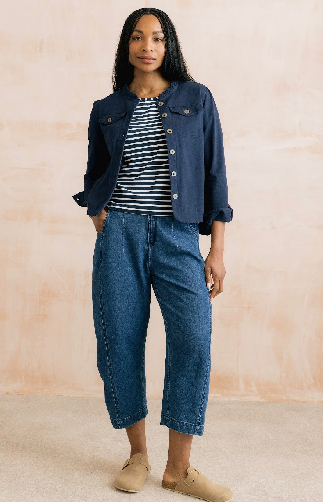 Cotton Twill Navy Jacket