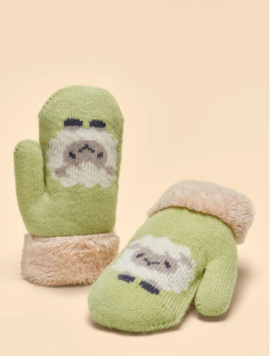 Powder children’s sheep mittens