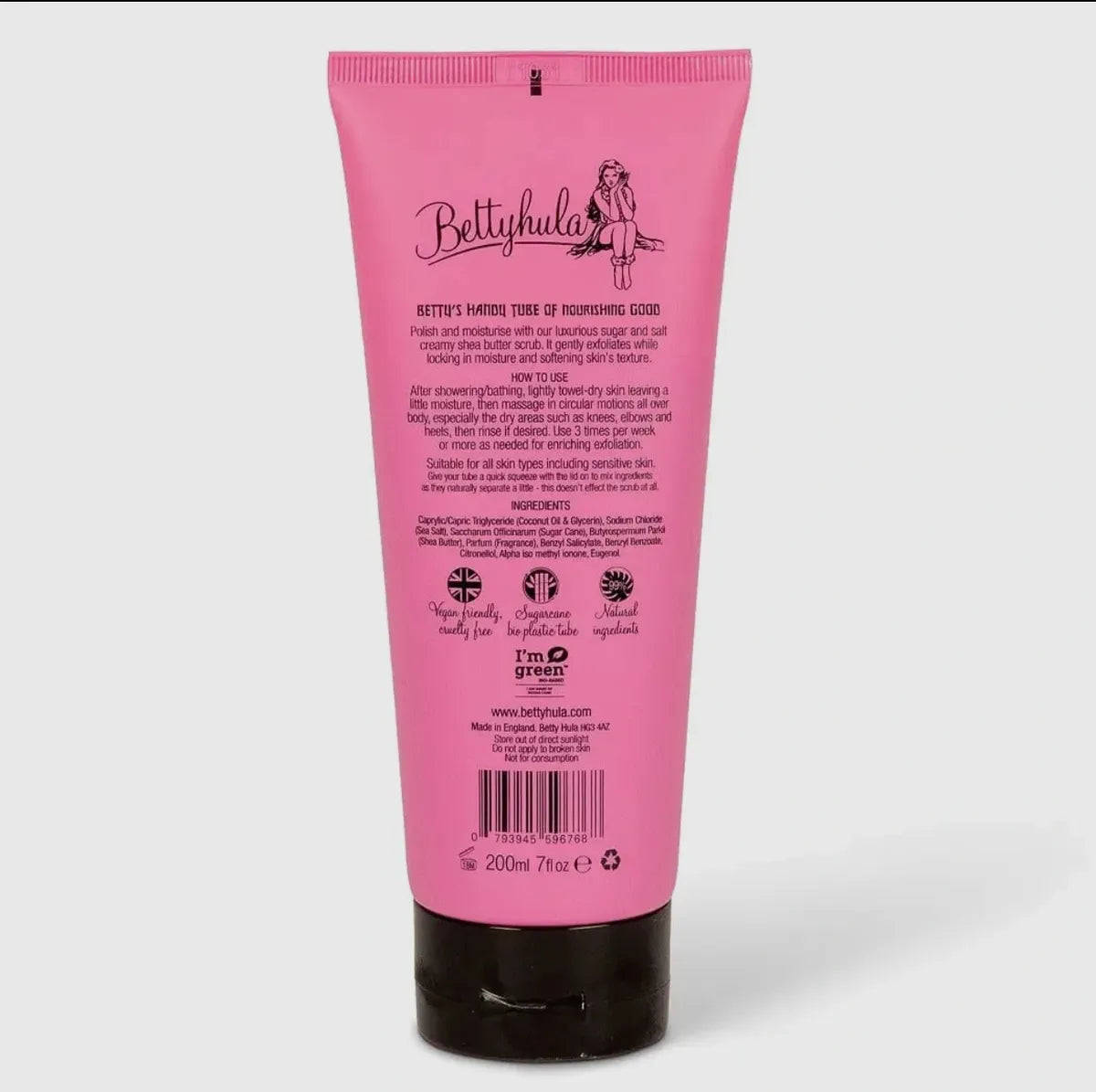 BettyHula -Rum and blackcurrant body wash